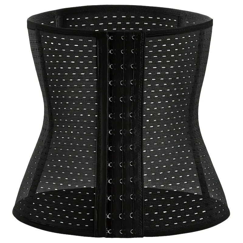 Breathable Tummy Control Corset - Three Rows Of Buckle Hollow Waist Trai... - €13,08 EUR