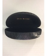Nice! JOAN RIVERS Black Clam Shell Eyeglasses Sunglasses Hard Case Semi-... - £20.68 GBP