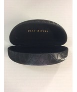 Nice! JOAN RIVERS Black Clam Shell Eyeglasses Sunglasses Hard Case Semi-... - $26.29
