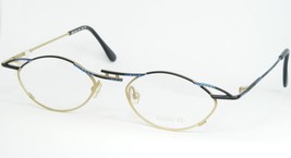 Vintage Essilor Ee Mod 406 007 Gold /BLUE /BLACK Eyeglasses Glasses 50-19-135mm - £45.72 GBP