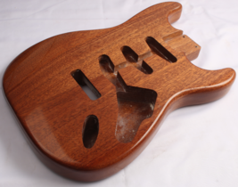 St SSS Vintage Electric Guitar Body 2pcs African Mahogany Brown Color - £149.88 GBP