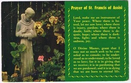 Postcard Prayer Of St Francis Of Assisi - $3.95