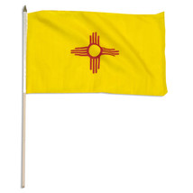 1 Dozen 12&quot;x18&quot; New Mexico State Stick Flags 12x18in Handheld US State - $485.73 MXN