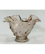 Vintage Home Interiors Glass Lamp Shade Fluted Ribbed Cherries Light Plu... - $23.76