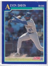 M) 1991 Score Baseball Trading Card - Alvin Davis #482 - £1.54 GBP
