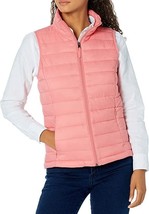 New Women&#39;s Li Ightweight WATER-RESISTANT Packable Puffer Vest Sz S Pink Jacket - £22.07 GBP