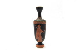 Greek Vase , Attic Red figure Lekythos of Goddess Athena Brygos Painter,... - £60.75 GBP