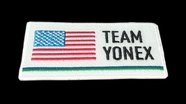Team Yonex USA Flag Embroidered Patch Iron On Sew On New Tennis image 3