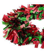 HOLIDAY TIME YOUNG CRAFT CG6-23 12&#39; REG &amp; GREEN WIDE CUT CHUNKY GARLAND ... - €12,57 EUR