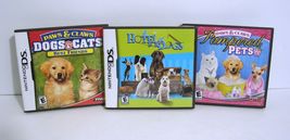 Nintendo DS Hotel for Dogs, Pampered Pets, Dogs Cats Best Friends Lot Complete - £10.18 GBP
