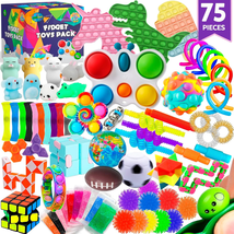 75 Pcs Fidget Toys Kids Pack - Pinata Stuffers, Party Favors, Classroom Stress - £21.23 GBP