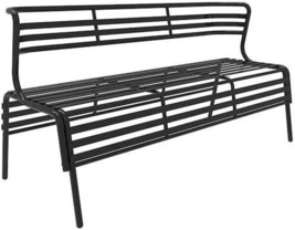 Safco Products 4368Bl Cogo Outdoor Bench, Black - £377.73 GBP
