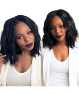 Synthetic Heat Resistant Fiber Wigs 12inch for Black Women Natural Wave - £10.22 GBP