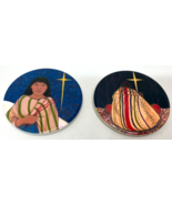 Art Tiles Cherokee Native American Jeanne Rorex Bridges Artist Wall Hangers - $29.84 CAD