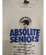 RARE Class 1993 Absolute SENIOR Vodka Tshirt Pittsburg New Hampshire Sig... - $1,417.30 MXN