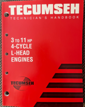 Genuine Tecumseh 740049 Technician&#39;s Handbook 4-Cycle 3 to 11 HP L-Head ... - $222.99 MXN