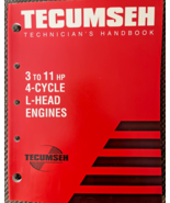 Genuine Tecumseh 740049 Technician&#39;s Handbook 4-Cycle 3 to 11 HP L-Head ... - $221.94 MXN