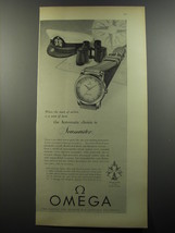 1956 Omega Seamaster Watch Ad - When the man of action is a man of taste - £14.69 GBP
