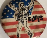 Elvis Presley American Flag Pinback Button J4 - £4.74 GBP