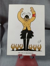 WWII German Postcard Anti War Humorous Cartoon Smits Vtg Original Victor... - $23.38