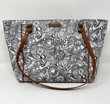 Sakroots Women&#39;s Artist Circle Coated Cotton Handbag Navy/White - $18.99
