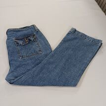 Mossimo 7398201M Women’s Blue Cotton Cropped Denim Jeans Size 11 (32×23) image 2