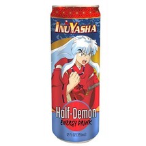 InuYasha Anime Half-Demon Energy Beverage 12 oz Illustrated Cans Case of 12 NEW - £37.11 GBP