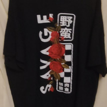 2 Monkeys T Shirt Savage Graphic Logo Men’s 3XL Black and Red Short Sleeve - $229.22 MXN