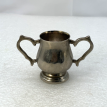 Godinger Silver Plate 2.5&quot; Creamer Chalice Trophy Handles, Vintage - £10.79 GBP