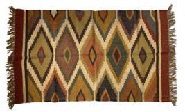 wool jute kilim rugs handmade handloom handwoven oriental accent area runner - £52.18 GBP+