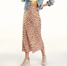 Free People Normani Leopard Revolve Tan Brown Animal Print Maxi Skirt Women&#39;s 0 - £38.83 GBP