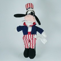Uncle Sam Disney Store Patriotic 4th of July Plush Bean bag 10 inch Goofy - £12.47 GBP