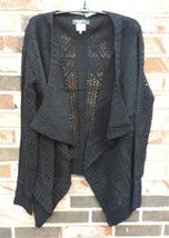 Ruffle Open-Front Cascading Collar Cardigan by Miss Kelly1999 - $22.90