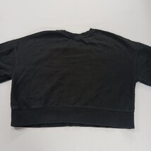 District Arizona Dynamics Women's Black Cotton Blend Cropped Sweatshirt Size L image 13