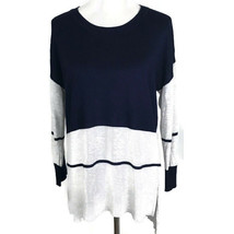 Cable &amp; Gauge Womens Sweater Size M Medium Blue Gray Light Weight Hi Low  - £19.44 GBP