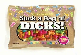 Suck A Bag of Dicks - Adult Pecker-Shaped Candy- Tell &#39;EM to Suck It! - ... - £6.97 GBP