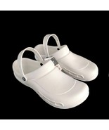 NWT Crocs White Bistro Clogs Men&#39;s 13, Slip Resistant Tread, Closed Foot... - $55.58 CAD