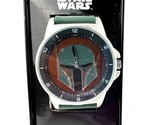Disney Star Wars Boba Fett Accutime Watch Analog Green Silicone Band. - £23.34 GBP