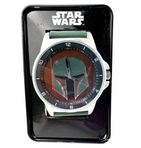 Disney Star Wars Boba Fett Accutime Watch Analog Green Silicone Band. - $29.69