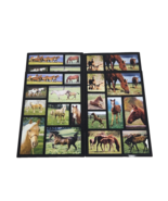 4 VINTAGE STICKER SHEETS REALISTIC HORSE HORSES PONY - £9.99 GBP