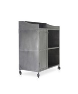 Industrial Reception Desk Hostess Station 36 in - Casters - Iron - Steel - $2,795.76