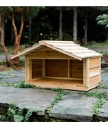 Outdoor Cat House Food Shelter/Cat Food Station/ - LARGE SIZE WITH EXTENDED ROOF - $296.65