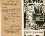 Carlsbad Caverns National Park New Mexico Brochures Cavern Supply &amp; Hote... - £22.25 GBP