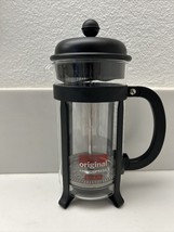 ☕Bodum Starbucks Barista French Press Glass &amp; Stainless Steel, Pre-Owned - $12.49