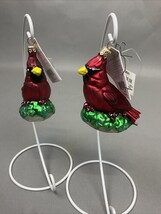 2 Christopher Radko Red “Christmas Cardinals” Ornaments - Damage on Tails - $220.33 MXN
