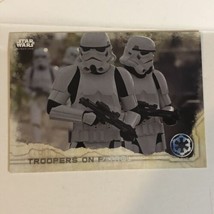 Rogue One Trading Card Star Wars #89 Troopers On Patrol - £1.55 GBP