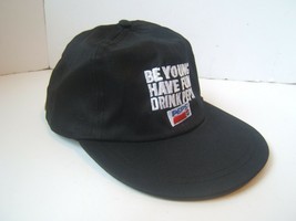 Be Young Have Fun Drink Pepsi Hat Vintage Black Strapback Baseball Cola Soda Cap - £9.29 GBP