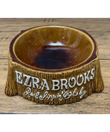 Vintage MCM EZRA BROOKS WHISKEY Advertising Ceramic Nut &amp; Candy Dish Bow... - $33.95 CAD