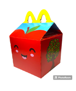 Red Apple Slices McDonalds Happy Meal Box 2023 Ephemera Hobby Advertising - £4.61 GBP