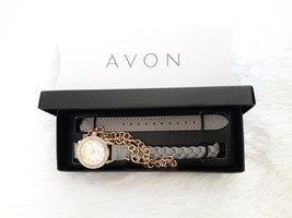 AVON &quot;Wrap Me Up Watch&quot; (Quartz movement, Wrap Band / Charm Bracelet) LI... - $19.53
